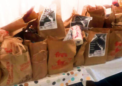 Food for the needy ready for pickup or delivery at the Arizona Kosher Pantry